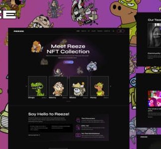 Reeze - NFT Portfolio Elementor Template Kit
