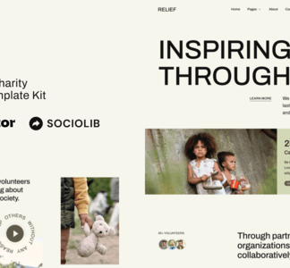 Relief - Non Profit & Charity Elementor Template Kit