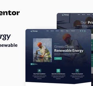 Renergy - Solar & Renewable Elementor Template Kit