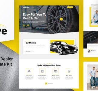 Rentive – Car Rental & Auto Dealer Elementor Template Kit