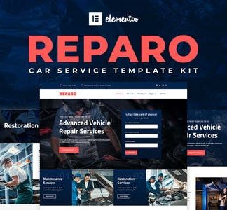 Reparo - Car Service Elementor Template Kit