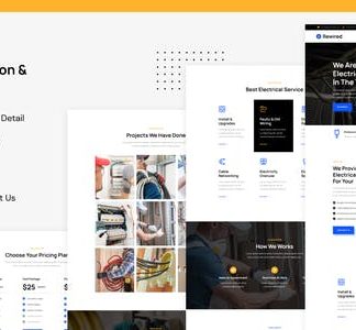 Rewired | Electrical Installation & Maintenance Services Elementor Template Kit