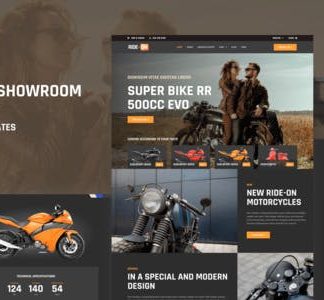 Ride ON - Motorcycle Dealership WordPress Elementor Template Kit