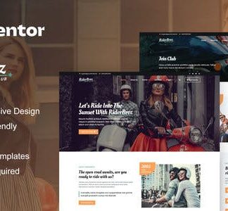 RiderBroz - Motorcycle Club Elementor Template Kit