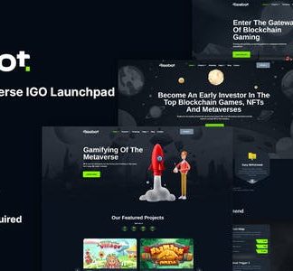 Risebot - Metaverse IGO Launchpad Elementor Template Kit