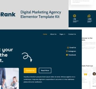 Riserank - Digital Marketing Agency Elementor Template Kit