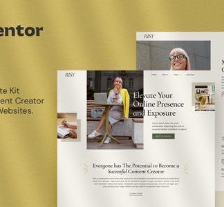 Risy – Content Creator Coach & Mentor Elementor Template Kit