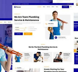 Rocee - Plumbing Service & Maintenance Elementor Template Kit