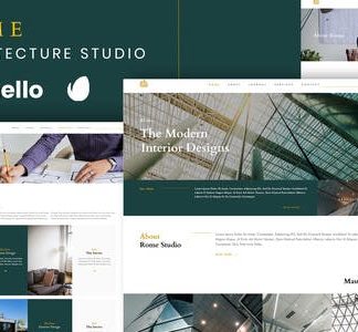 Rome - Modern Interior Elementor Template Kit