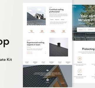 Rooftop - Roofing Service Elementor Template Kit