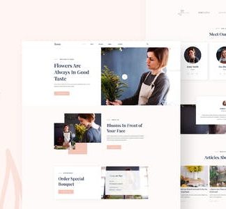 Rosse - Florist & Flower Boutique Elementor Template Kit