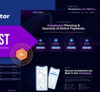 Roverst - Online Investment & Company Elementor Template Kit