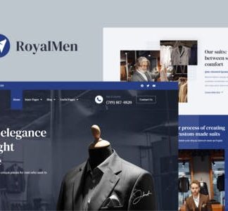 RoyalMen - Tailored Suits Elementor Pro Template Kit