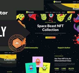Rozaly - NFT Portofolio Elementor Template Kit