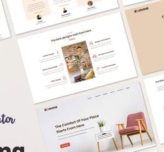 Rumma - Furniture Interior Elementor Template Kit