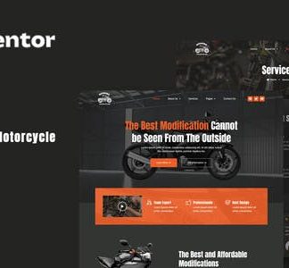 Ryders - Garage Custom Motorcycle Elementor Template Kit
