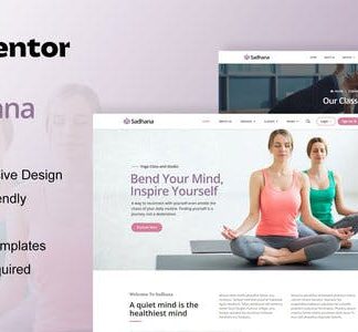 Sadhana - Yoga Teacher & Studio Elementor Template Kit