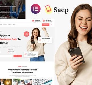 Saep - eCommerce App SaaS Showcase Elementor Template Kit