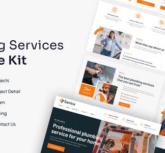 Sanica | Plumbing Services Elementor Template Kit