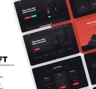 Sassoft | Mobile App & Fintech Startup Elementor Template Kit