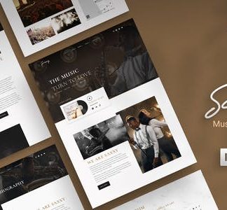 Saxxy - Music Band & Musician Elementor Template Kit