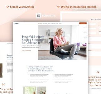 ScaleUP - Business Coaching Elementor Template Kit