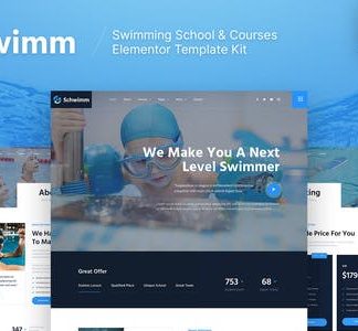 Schwimm – Swimming School & Course Elementor Template Kit