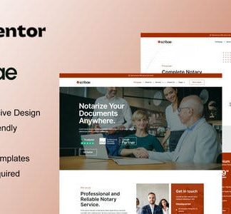 Scribae - Notary & Legal Service Elementor Template Kit