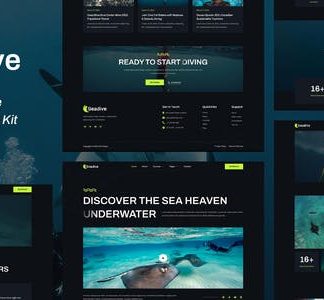 Seadive - Scuba Diving Centre Elementor Template Kit