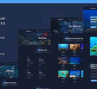 Seavor | Sea Adventure & Travel Elementor Template Kit