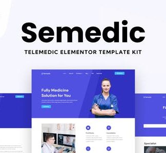 Semedic - Doctor Telehealth Elementor Template Kit