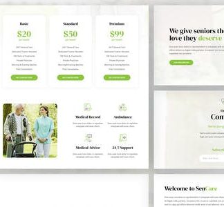 SenCare - Elderly Care Elementor Template Kit