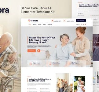 Senora – Senior Care Services Elementor Template Kit