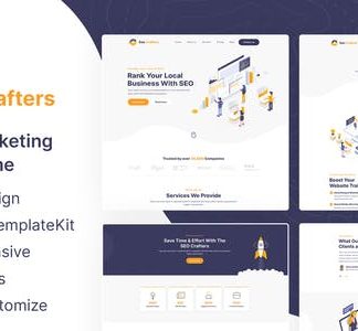 SEOCrafters - Marketing Agency Elementor Template Kit