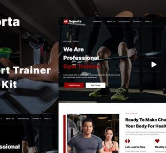Seporta - Gym & Fitness Elementor Template Kit