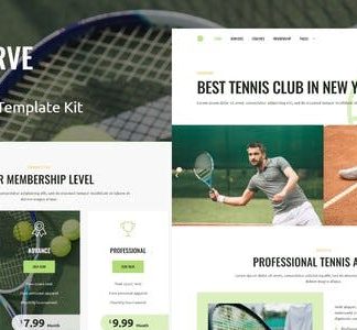 Serve - Tennis School & Sport Club Elementor Template Kit