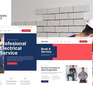 Servicio - Electrician & Electrical Services Template Kit