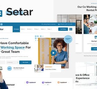 Setar - Coworking Space & Startup Office Elementor Template Kit