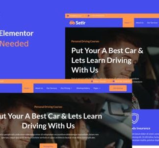 Setir - Driving Courses Elementor Template Kit