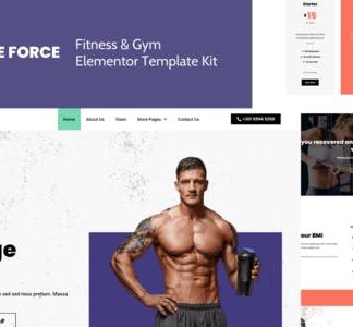 Shape Force - Fitness & Gym Elementor Template Kit