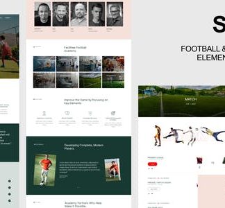 Shippo - Football & Sports Academy Elementor Template Kit
