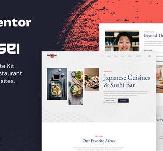 Shokusei – Japanese Restaurant & Sushi Bar Elementor Template Kit