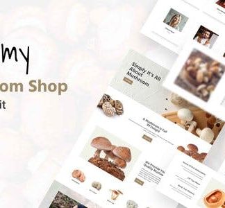 Shroomy -  Mushroom Shop Elementor Template Kit