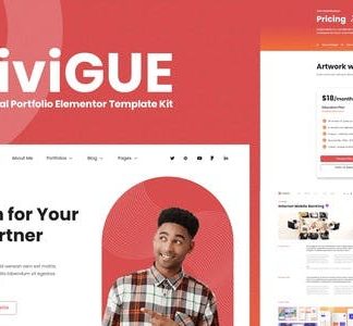 SiviGUE - Personal Portfolio Elementor Template Kit