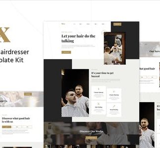 Sixx - Barbershop & Hairdresser Elementor Template Kit