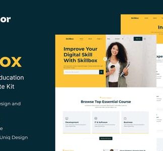 Skillbox - Online Course & Education Elementor Template Kit