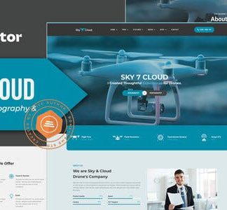 Sky&Cloud - Drone Aerial Photography & Videography Elementor Template Kit