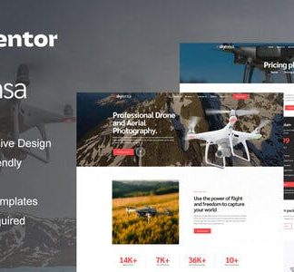 Skylensa - Aerial Photography & Videography Elementor Template Kit