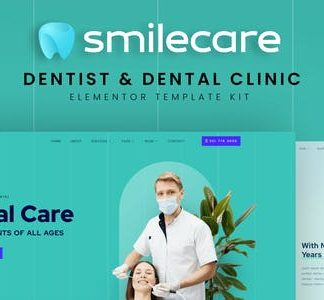 Smilecare - Dentist & Dental Clinic Elementor Template Kit