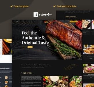 Smoky Grill - Restaurant & Cafe Elementor Pro Template Kit